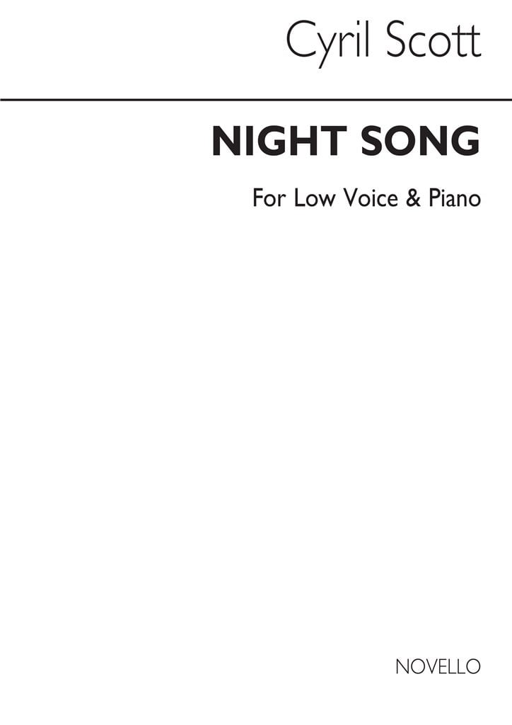Night Song-low Voice/Piano (Key-d Flat)